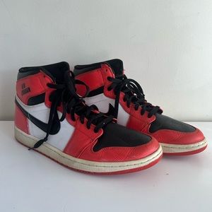 Nike Men's Air Jordan 1 Rare 332550-800 Lace Up Mid Top Basketball Shoes Sz 13